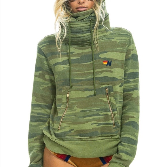 Aviator Nation Tops - ⚡️NEW NINJA PULLOVER HOODIE - CAMO XS